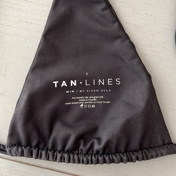 MYKONOS TOP - BLACK - S | TAN + LINES by sivan ayla - Picture 4 of 4